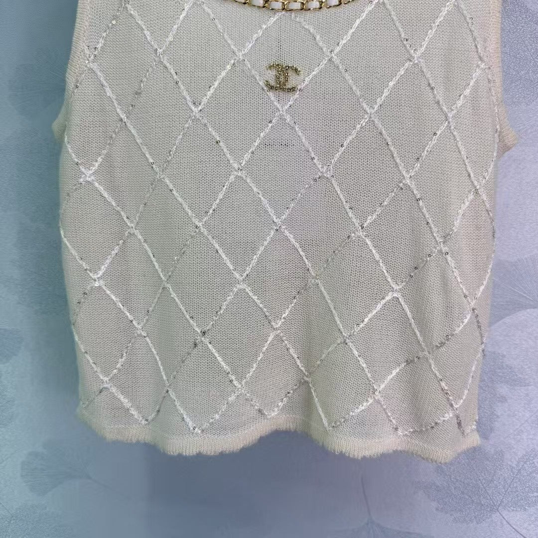 3D Diamond Knitted Vest