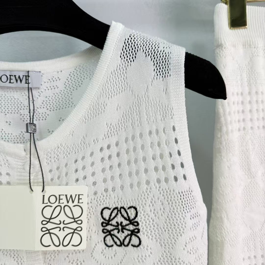 Sleeveless ruffled maxi dress set