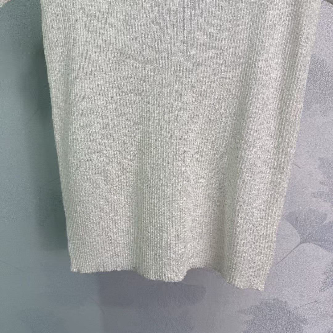 Lace patchwork knitted short sleeves