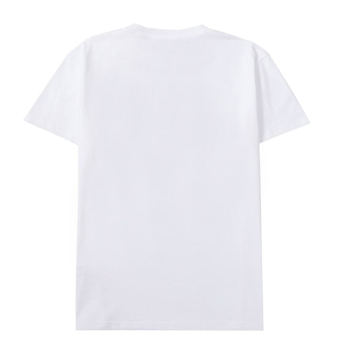 Lettering embroidered crew neck T-shirt