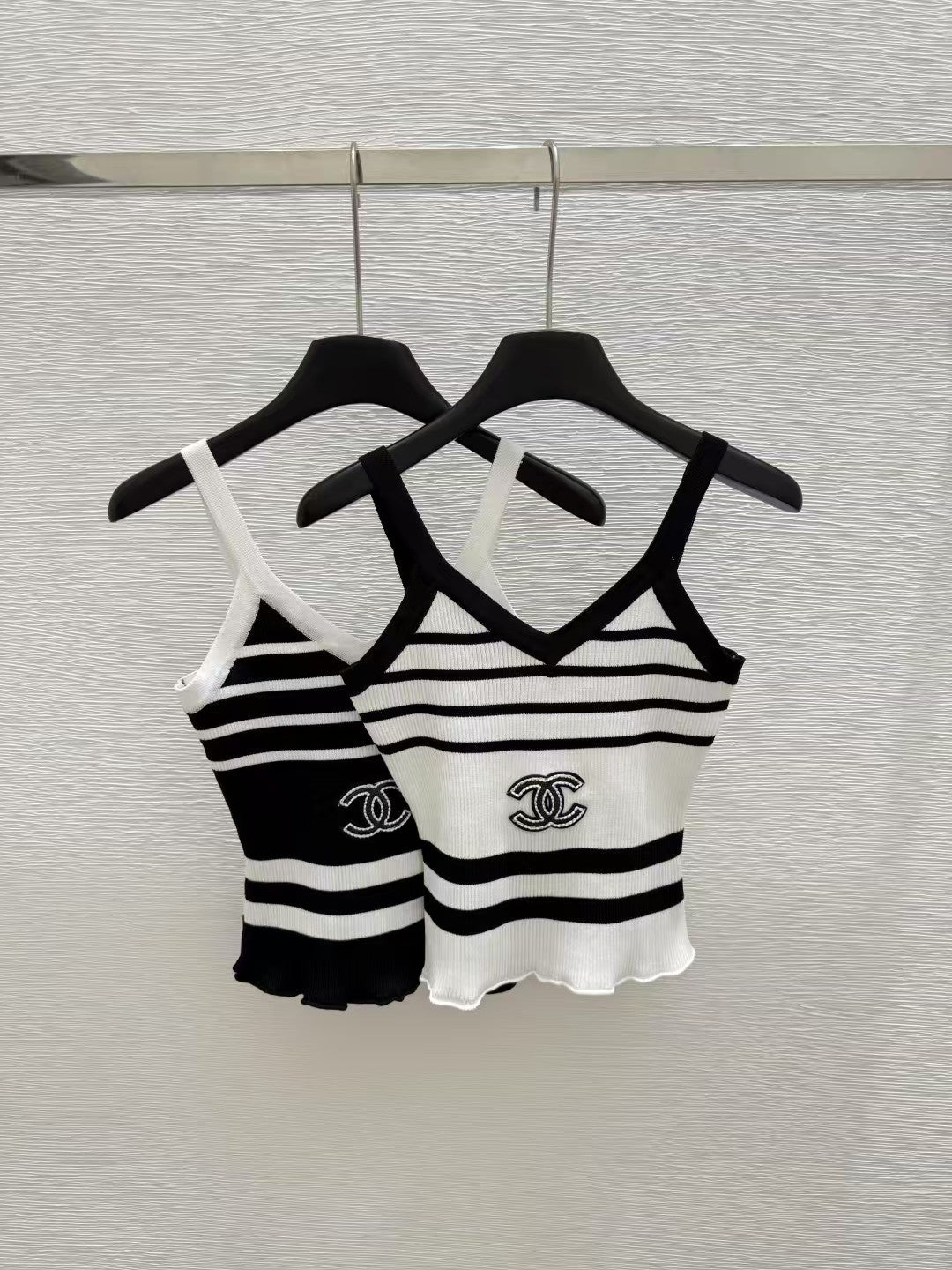 Striped knitted camisole