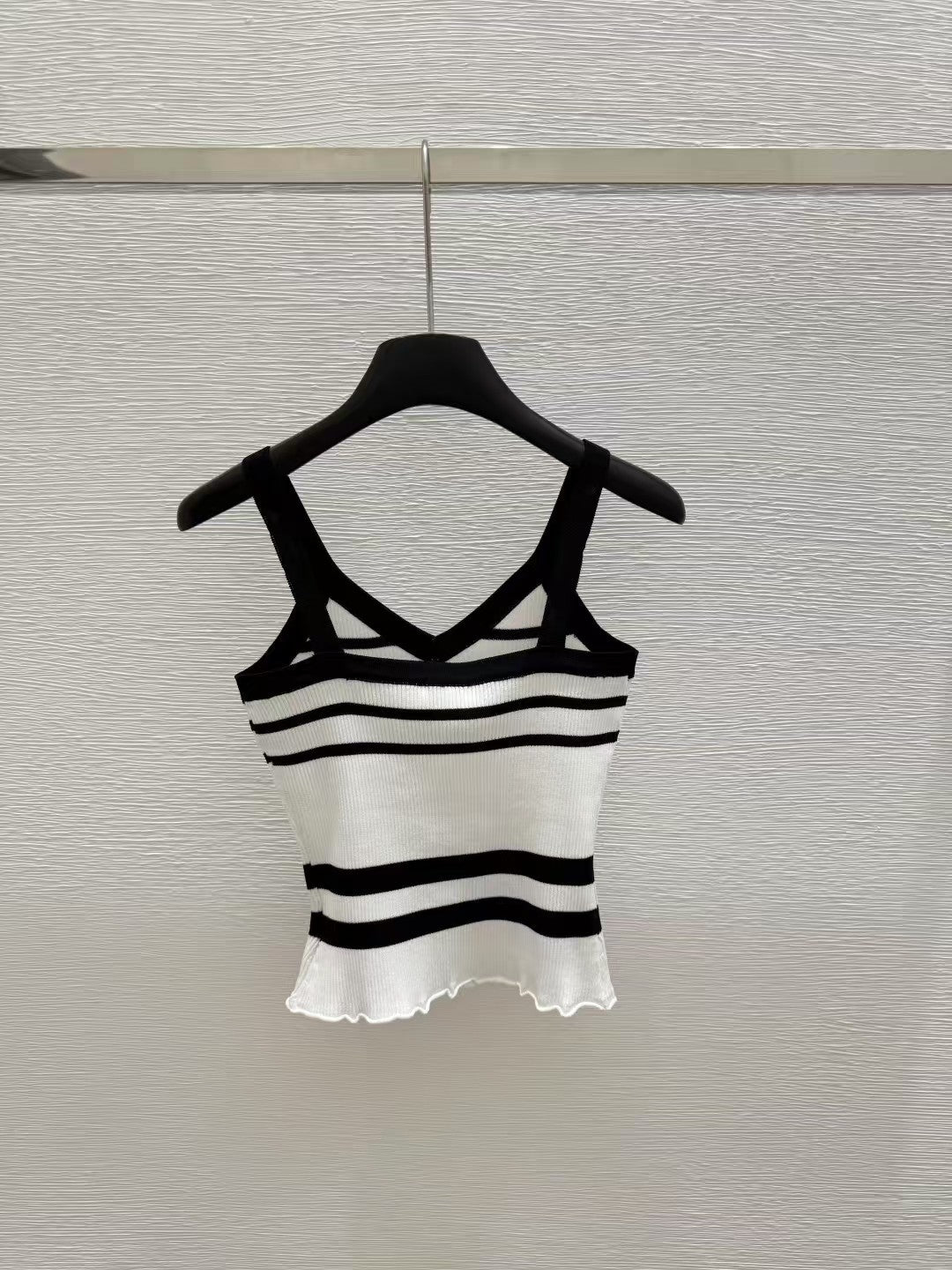 Striped knitted camisole