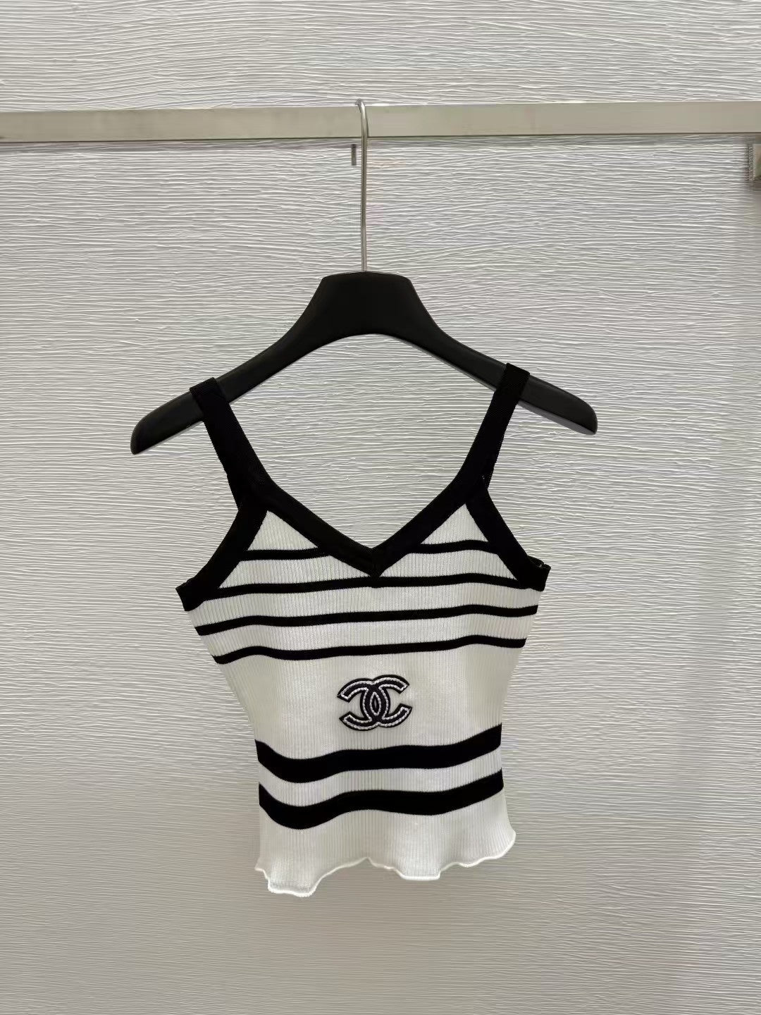 Striped knitted camisole