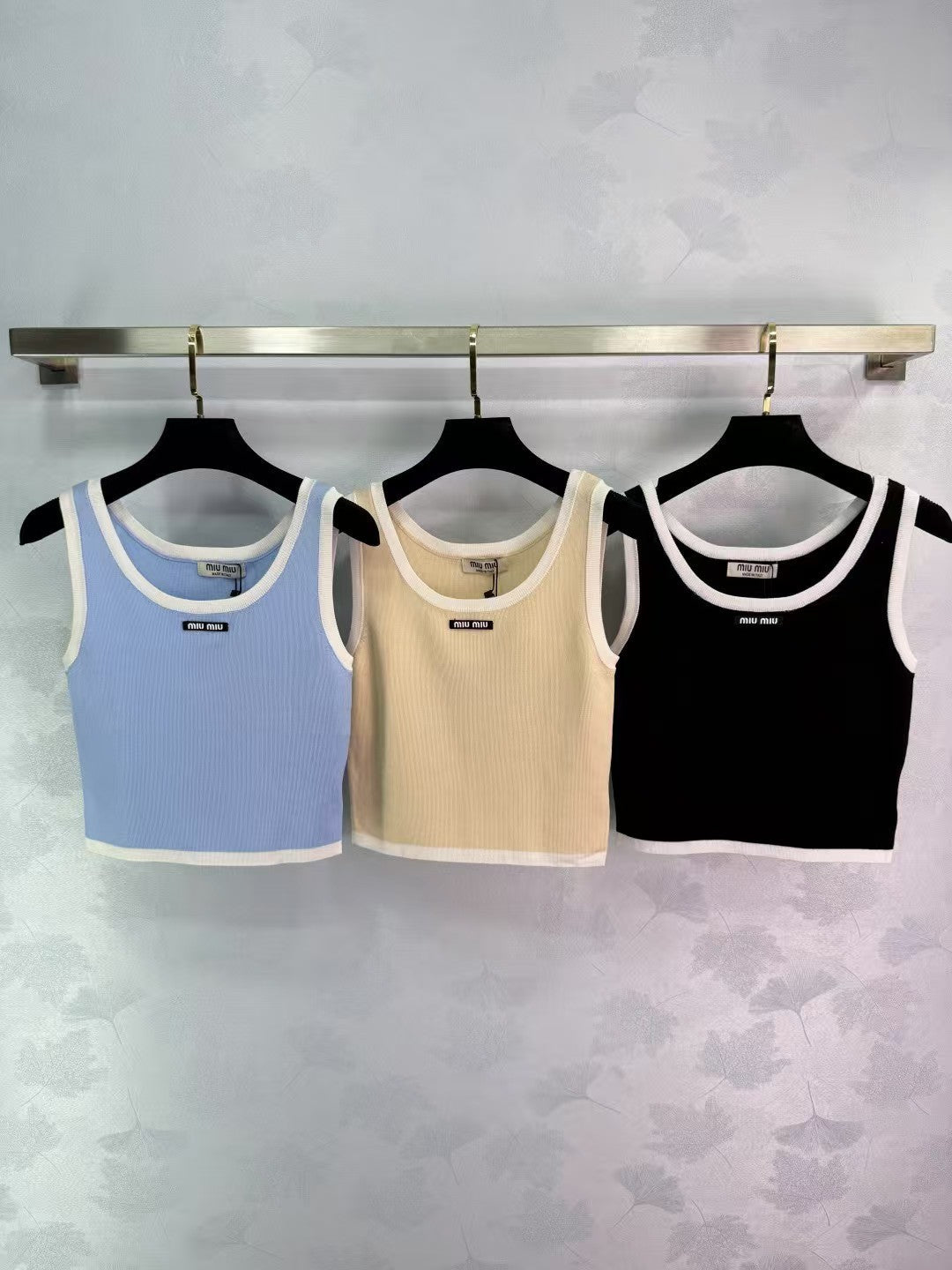 New spring and summer knitted vest classic letter logo