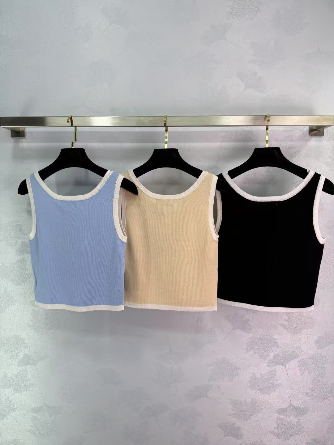 New spring and summer knitted vest classic letter logo