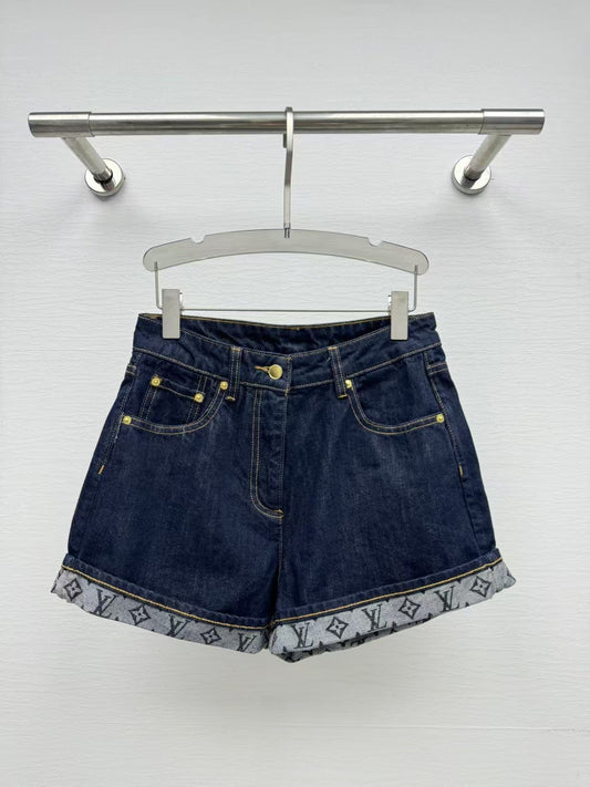 25 new La Chapelle American rolled denim shorts