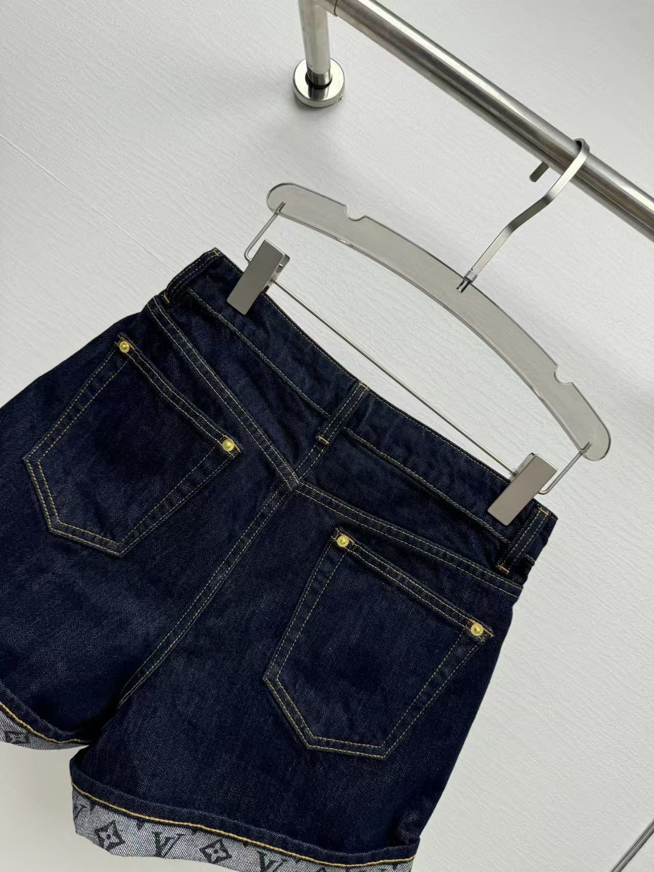 25 new La Chapelle American rolled denim shorts