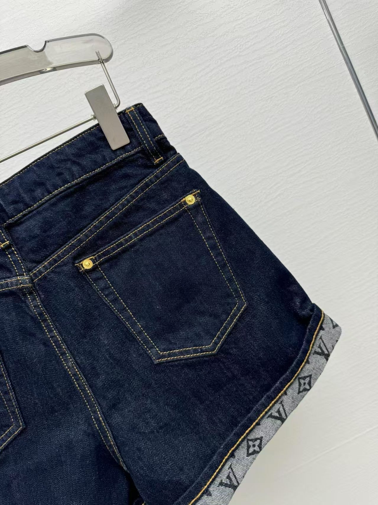 25 new La Chapelle American rolled denim shorts