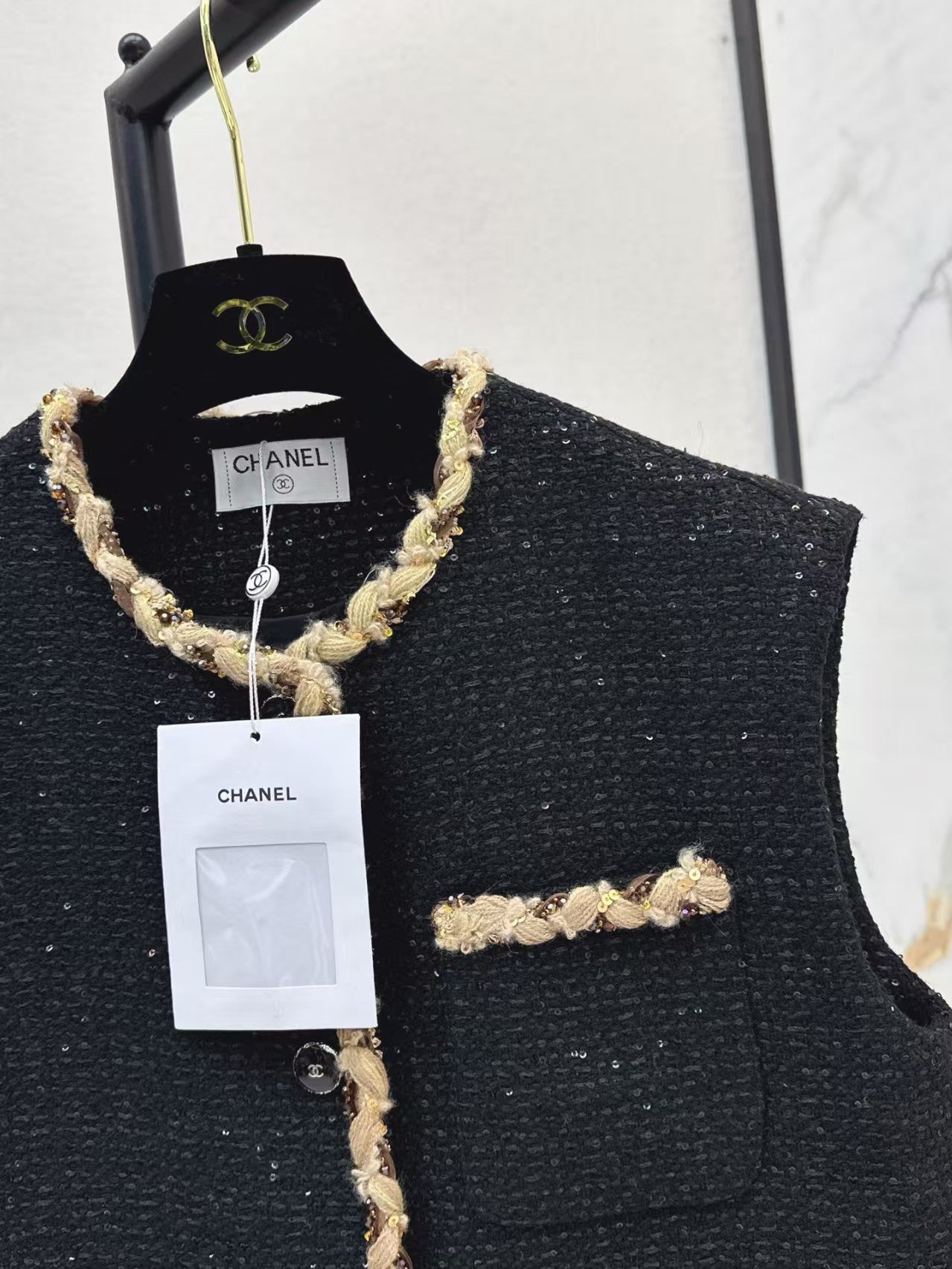 Latest Tweed Vest Jacket