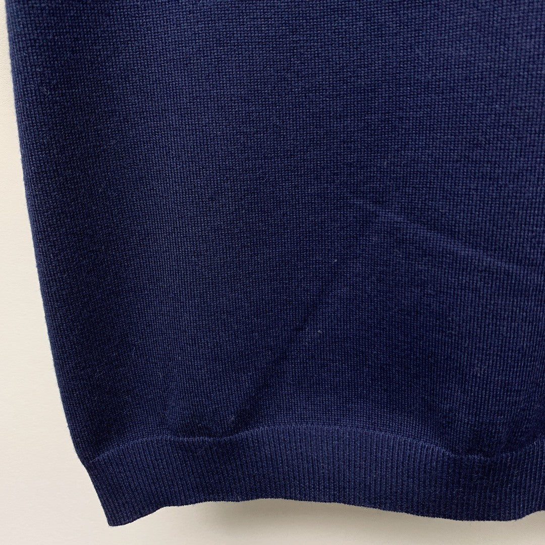 Spring/Summer New Round Neck Knitted Patchwork Short Sleeve Shirt