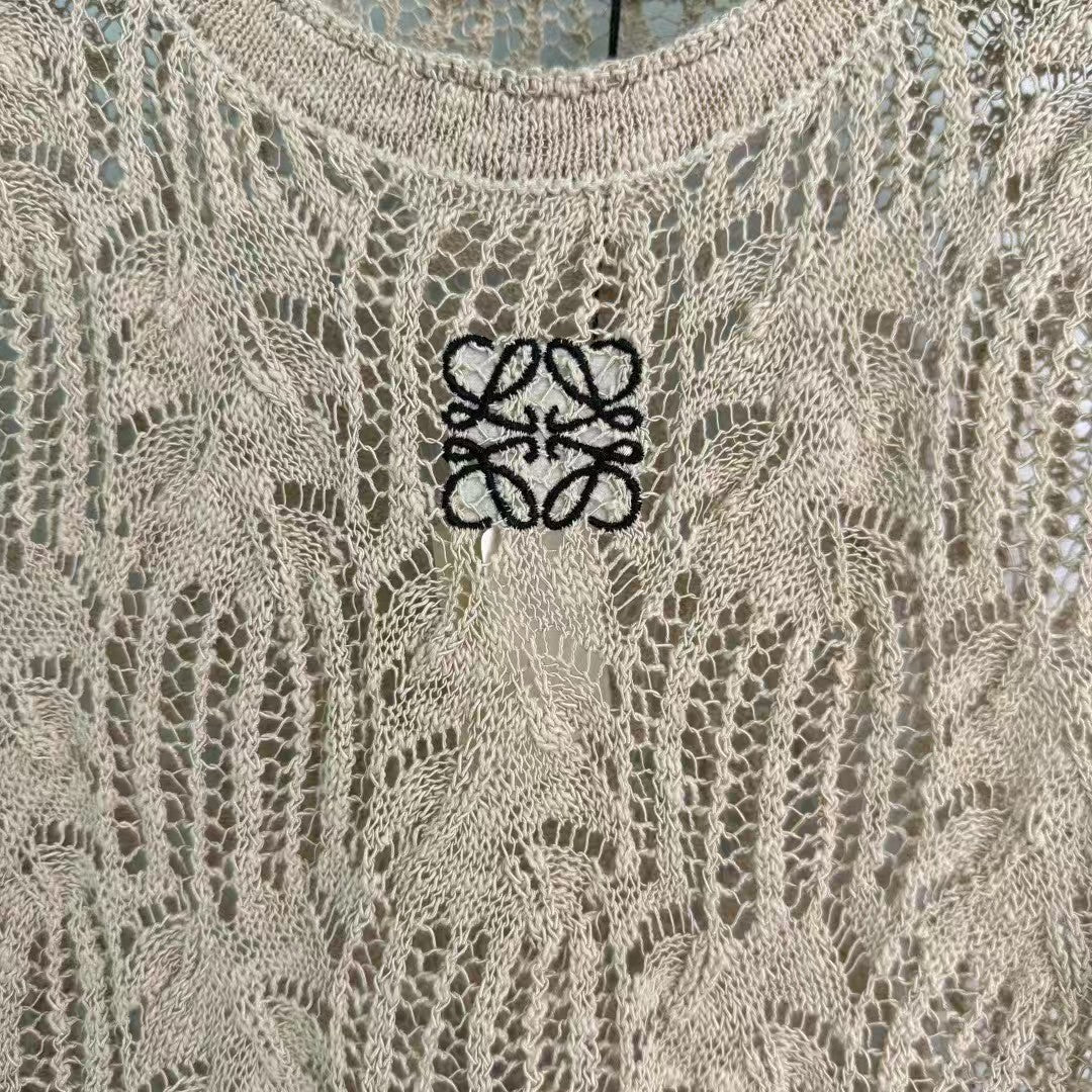 New spring and summer hollow knitted vest