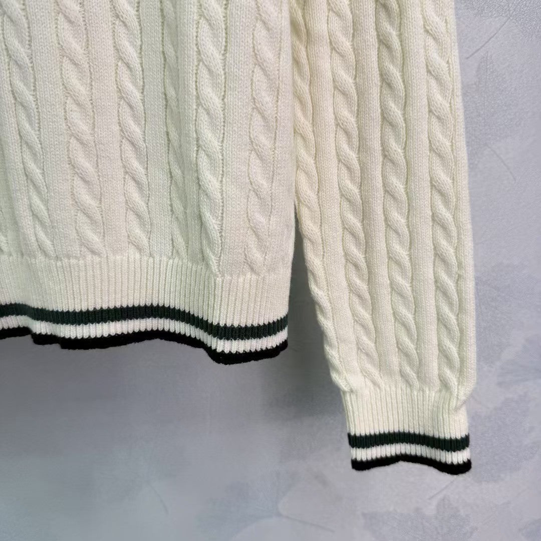 New V-neck knitted long sleeves