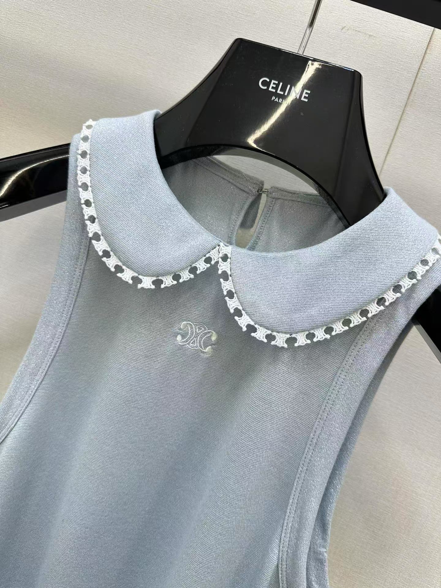 Little Doll Collar Sleeveless Vest