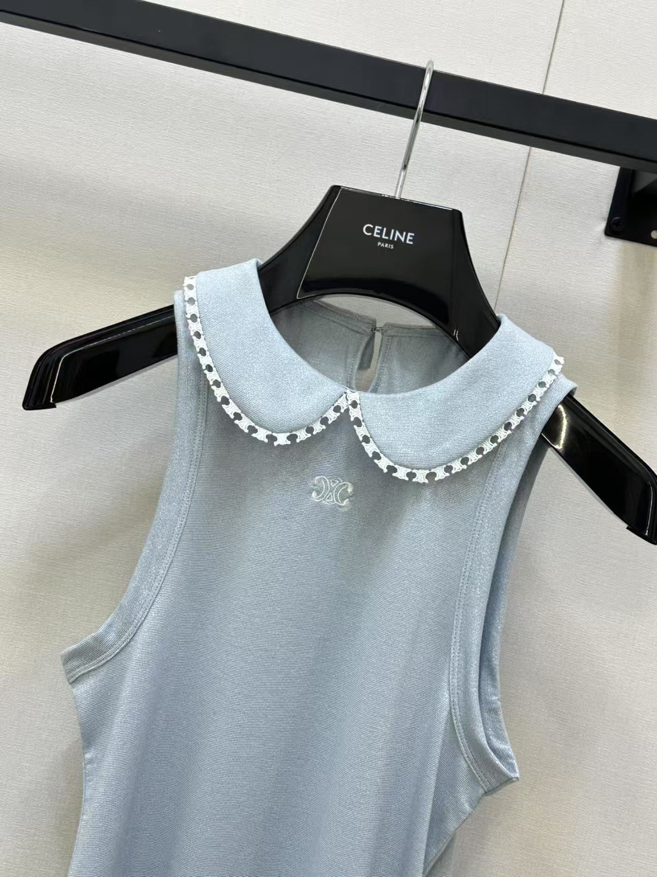 Little Doll Collar Sleeveless Vest