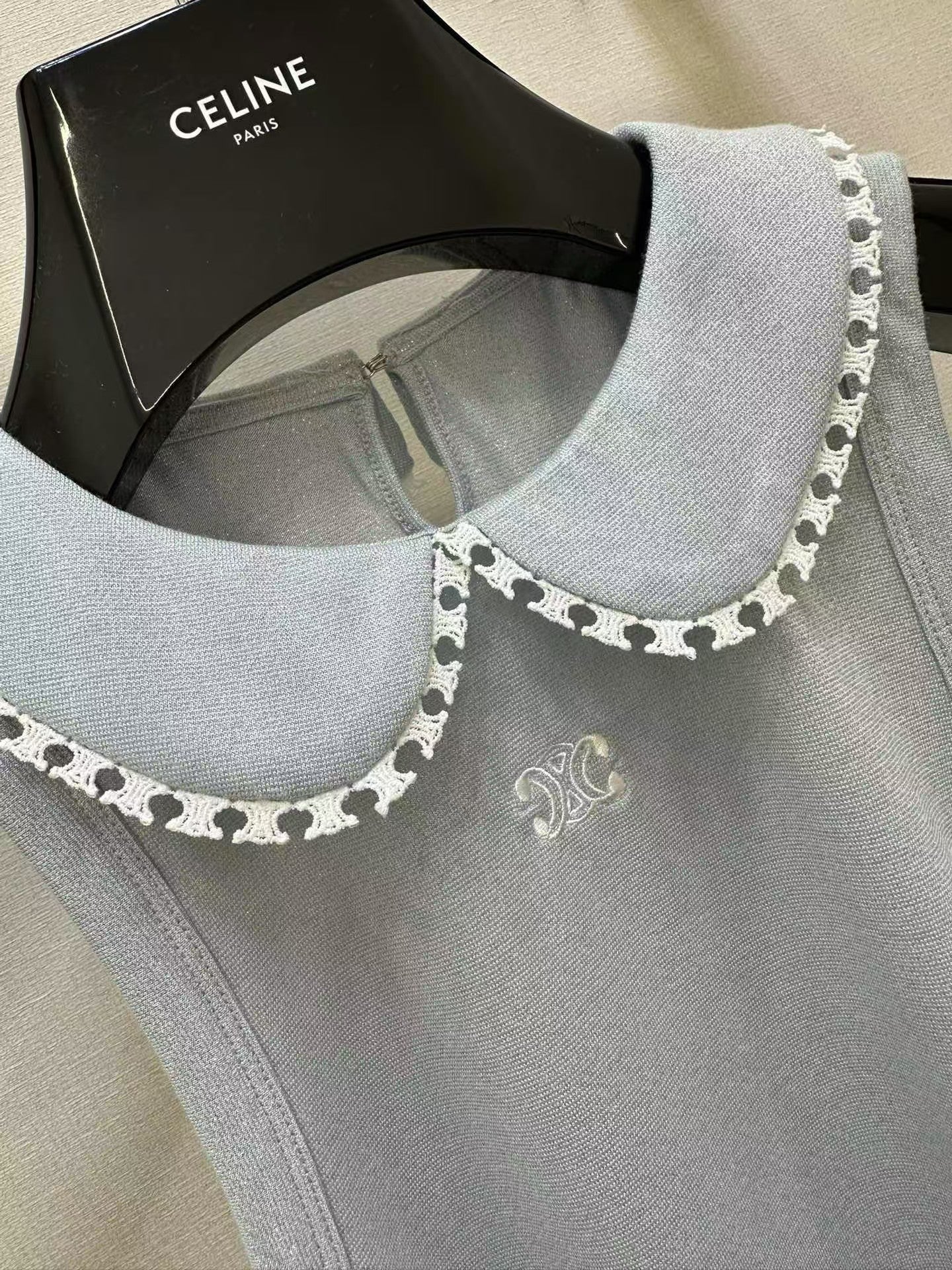 Little Doll Collar Sleeveless Vest