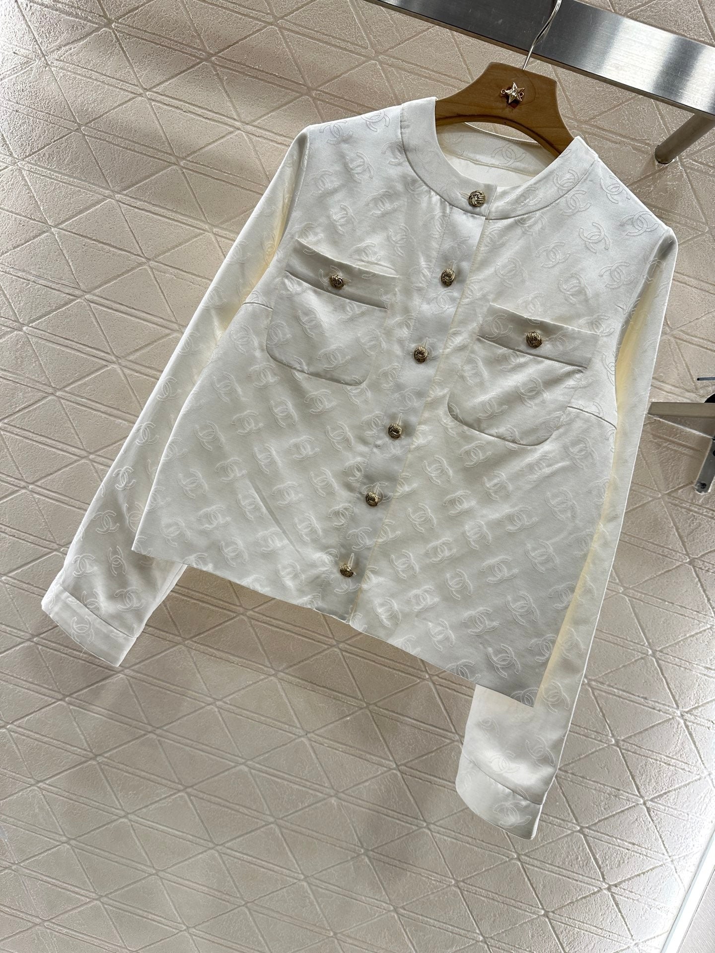 2025 New Arrivals Silk Cotton Jacquard Jacket