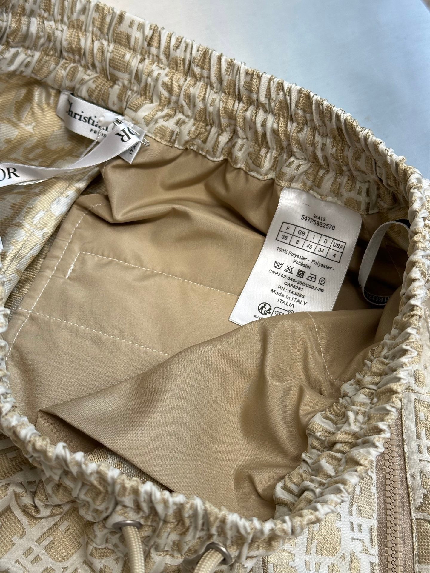 Taffeta jacquard casual trousers