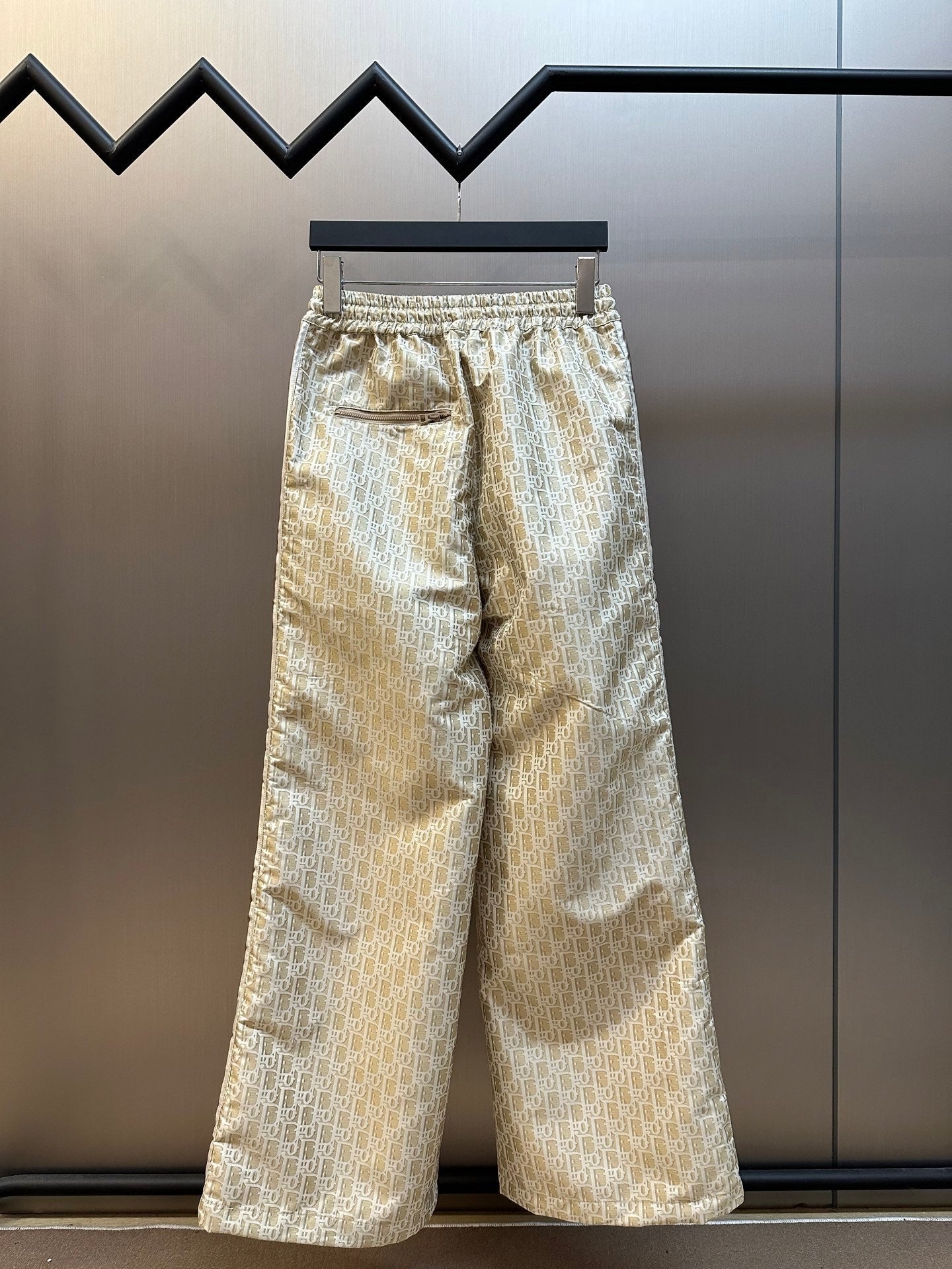 Taffeta jacquard casual trousers