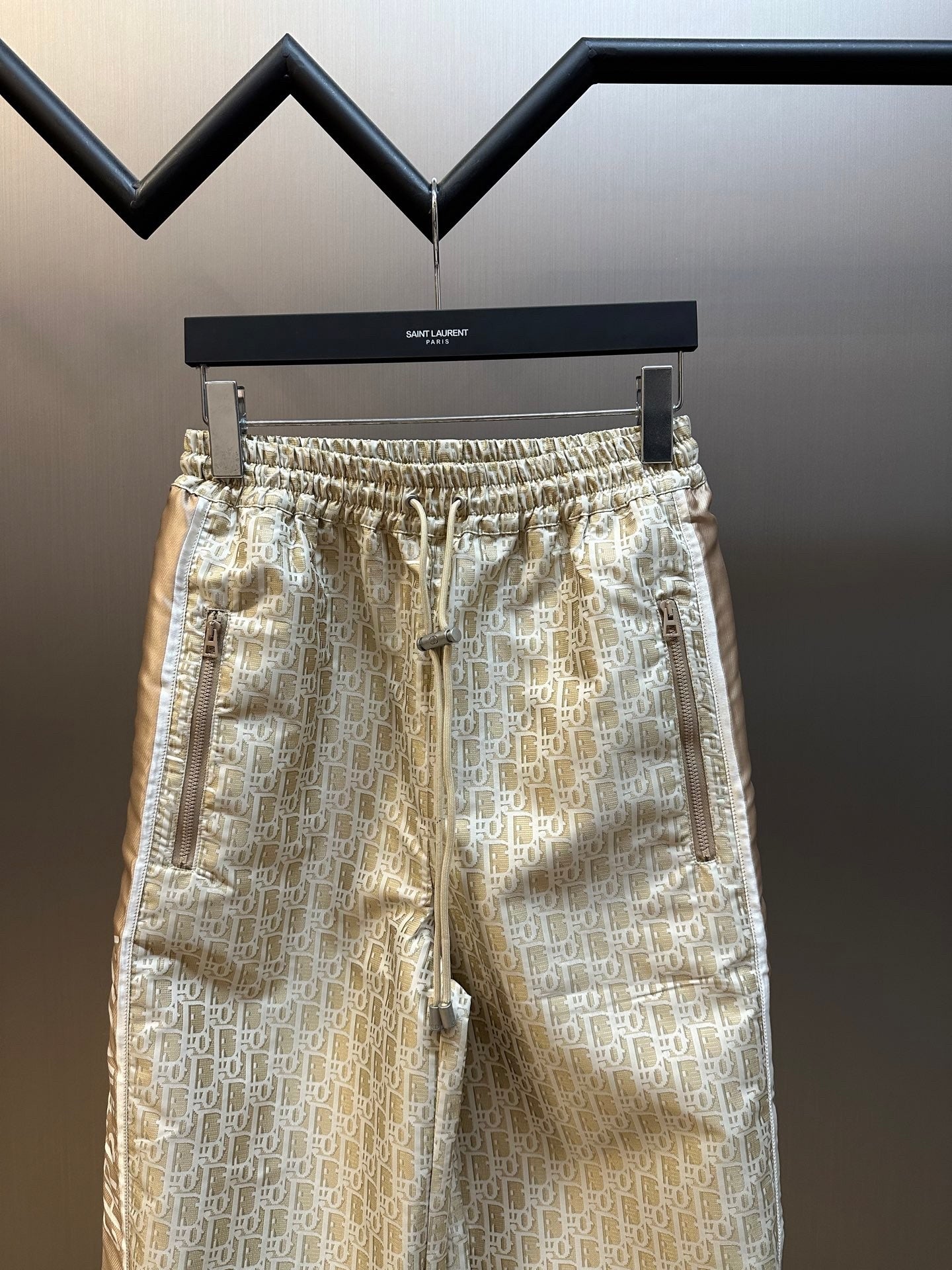 Taffeta jacquard casual trousers