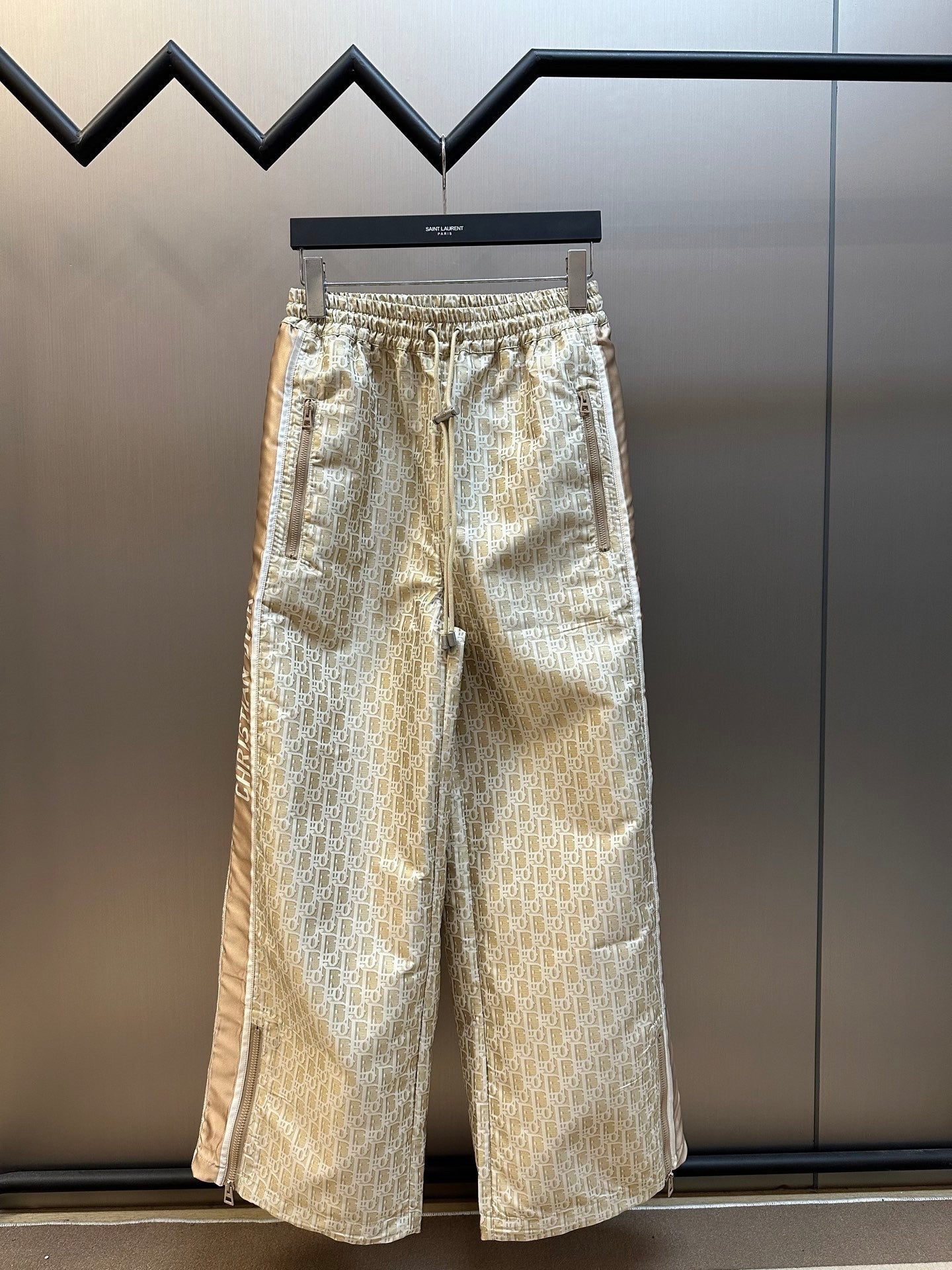 Taffeta jacquard casual trousers