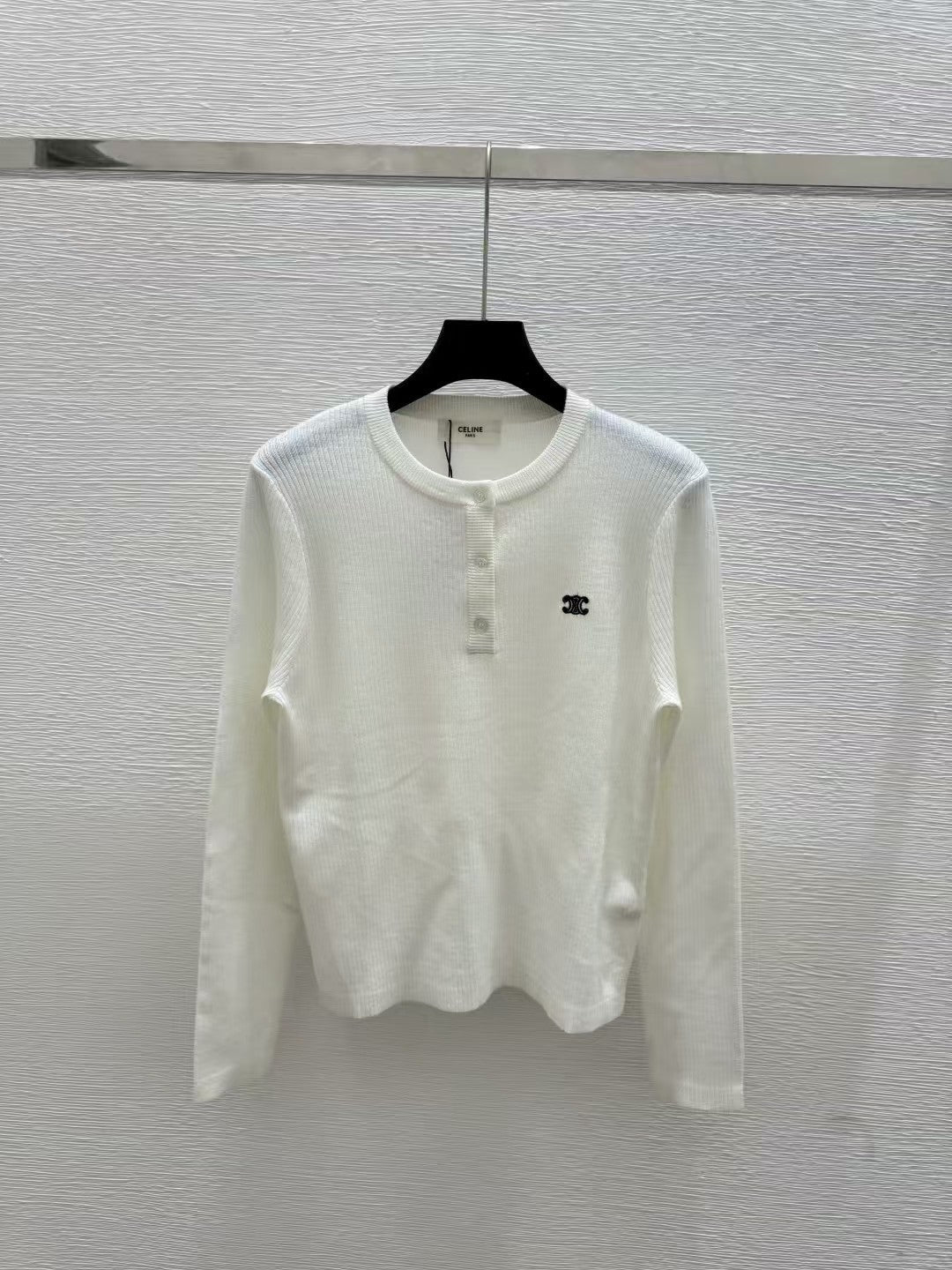 New Arc de Triomphe Pit Stripe Half Cardigan