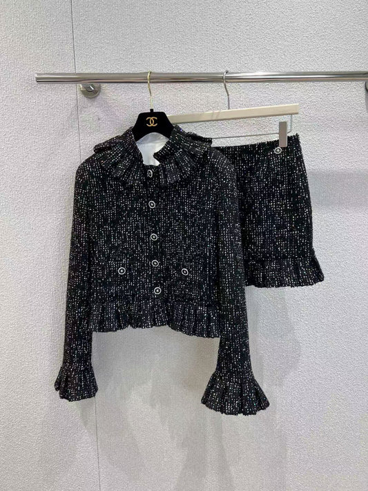 New sequined ruffle jacket