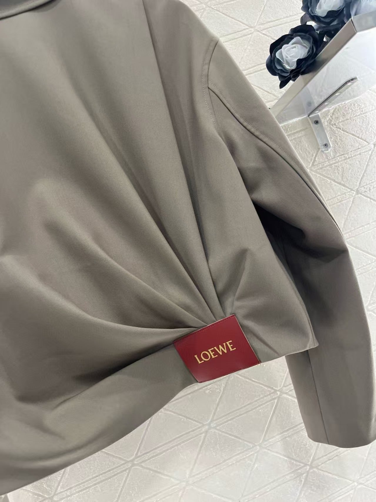 New zipper leather label jacket