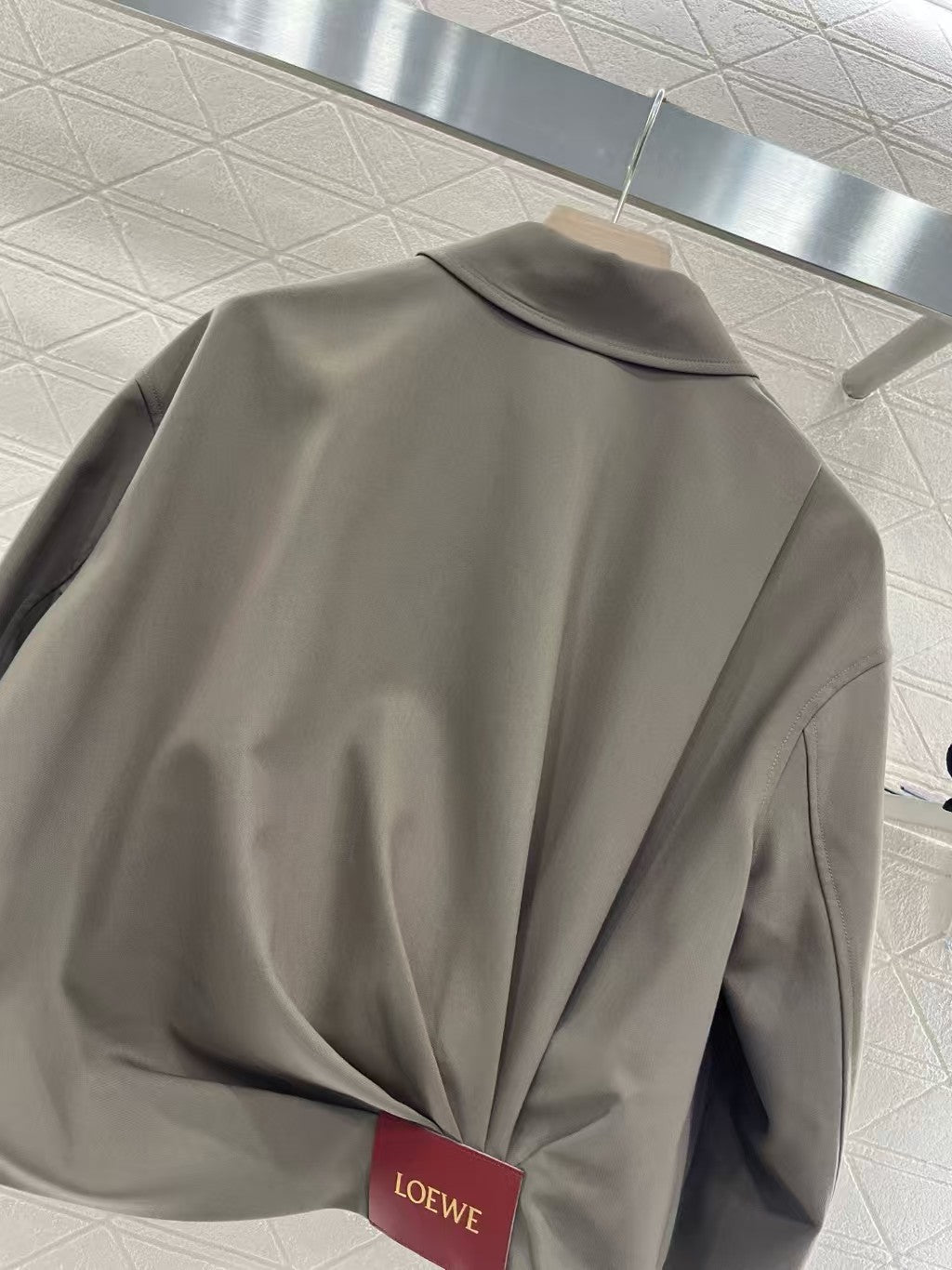 New zipper leather label jacket