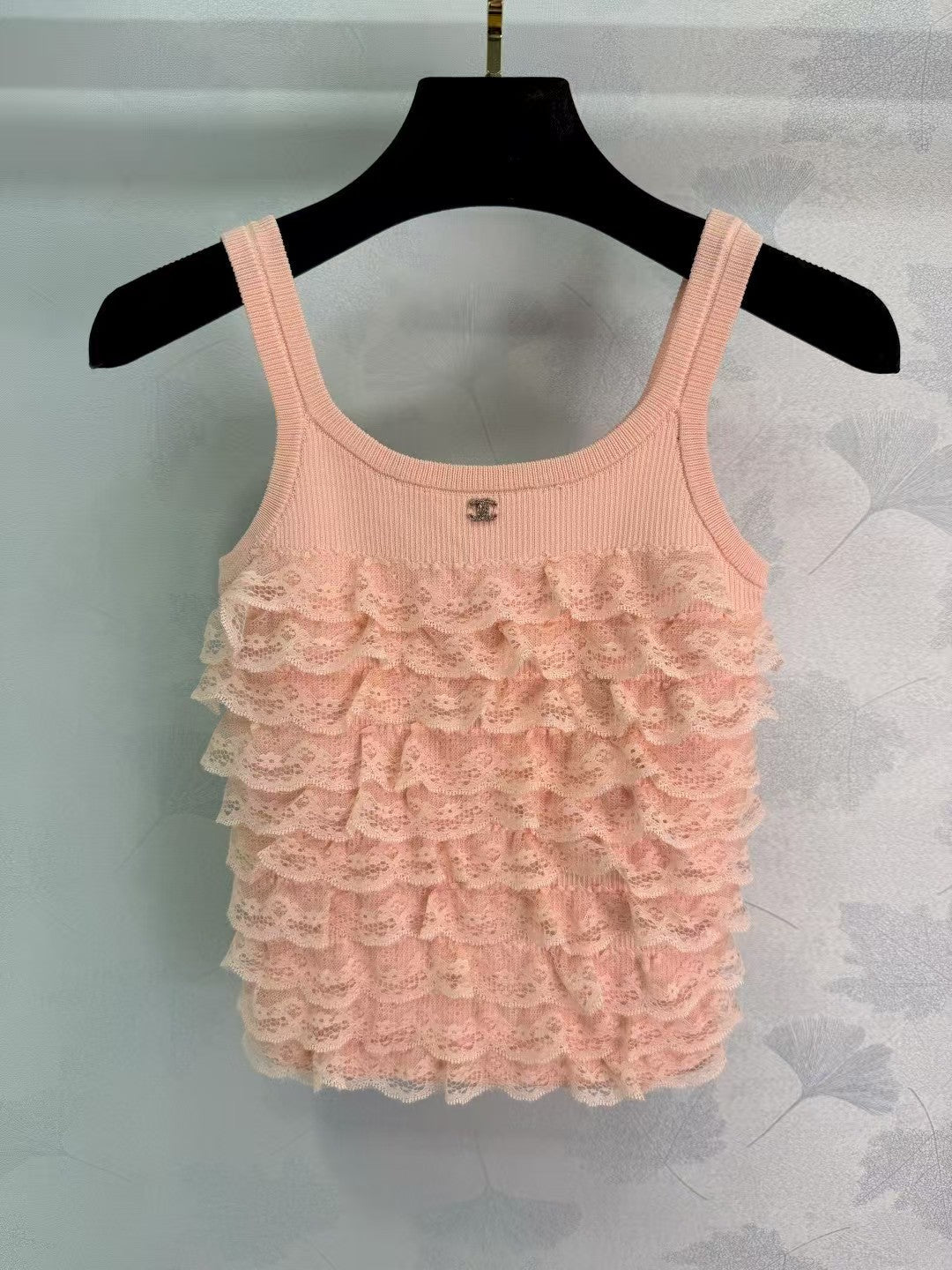 New Lace Stitching Knitted Vest