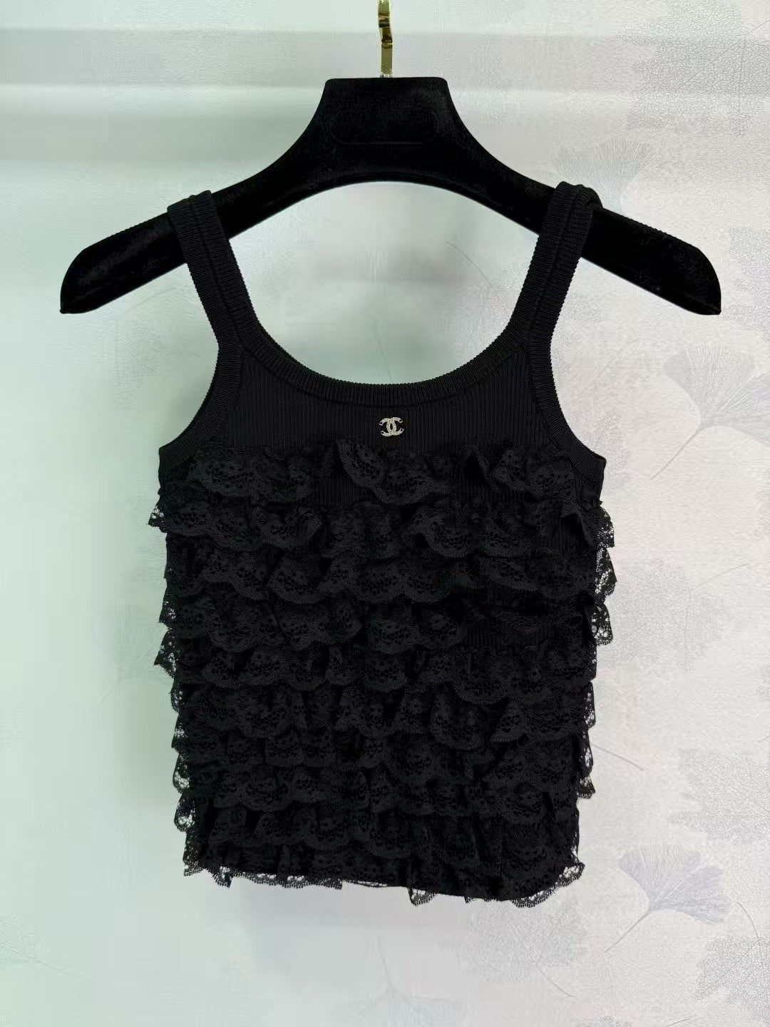 New Lace Stitching Knitted Vest