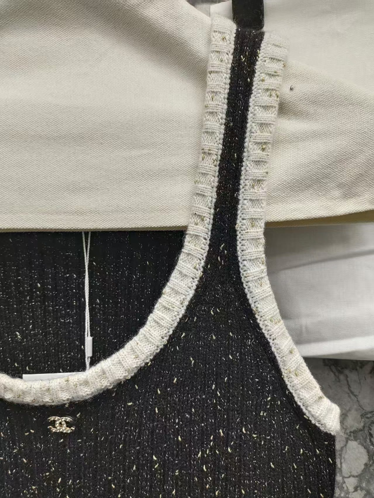 New sequin knitted vest camisole