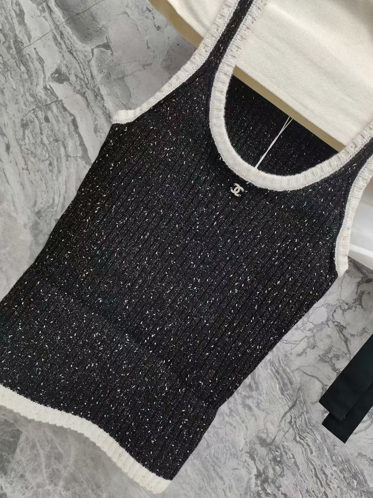 New sequin knitted vest camisole