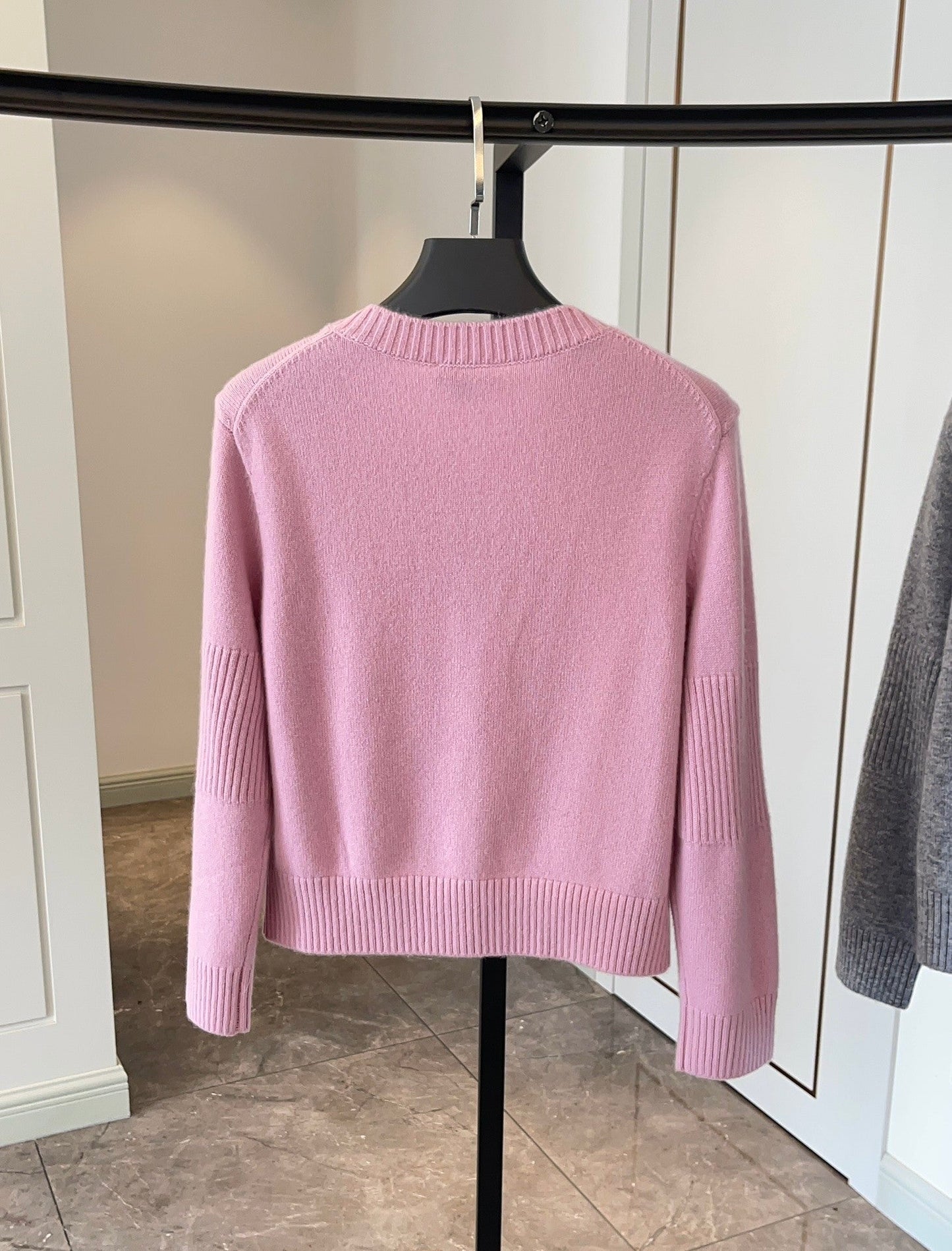 Cashmere cardigan with school bag buckle