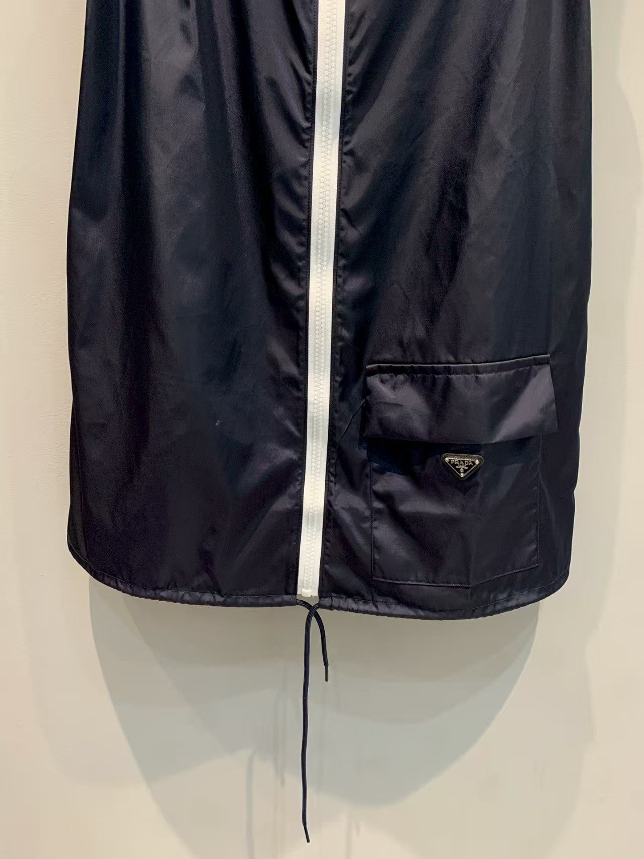 Triangle Logo Zipper Vest Dress