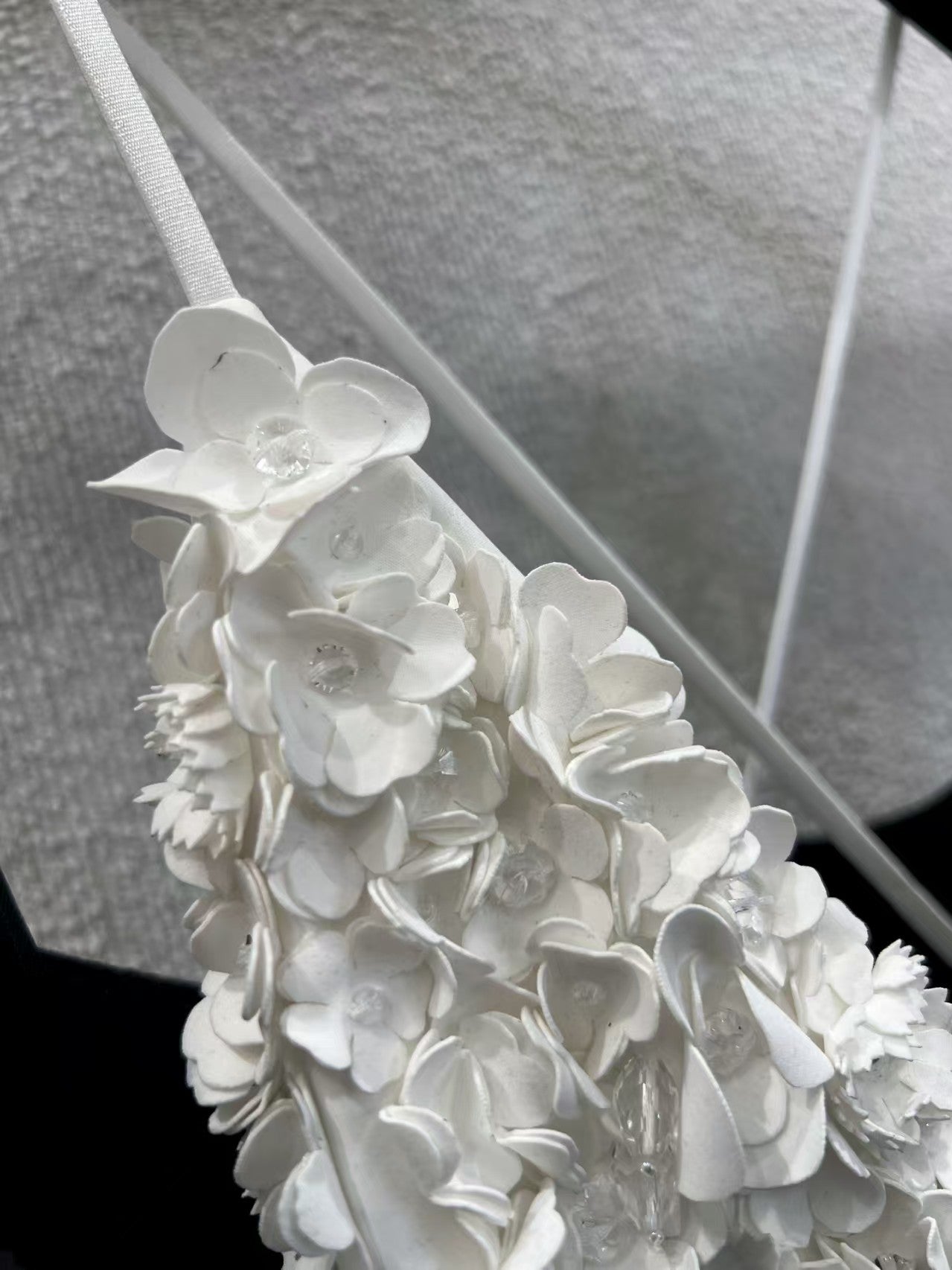 French black and white stitching tube top camisole