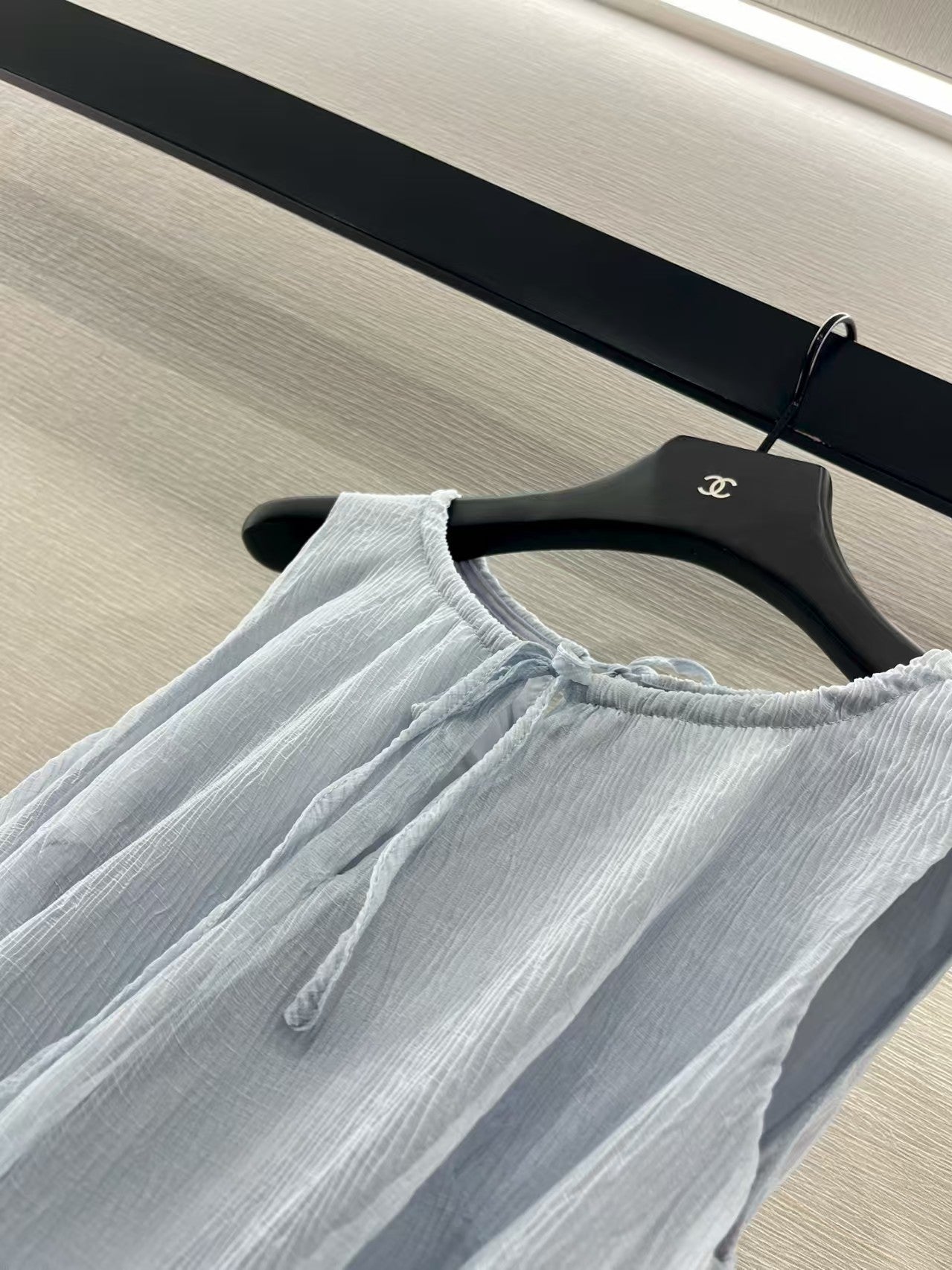 Round neck belt vest dress