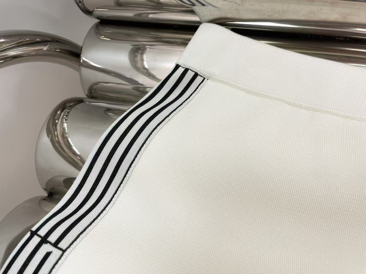 striped knitted skirt