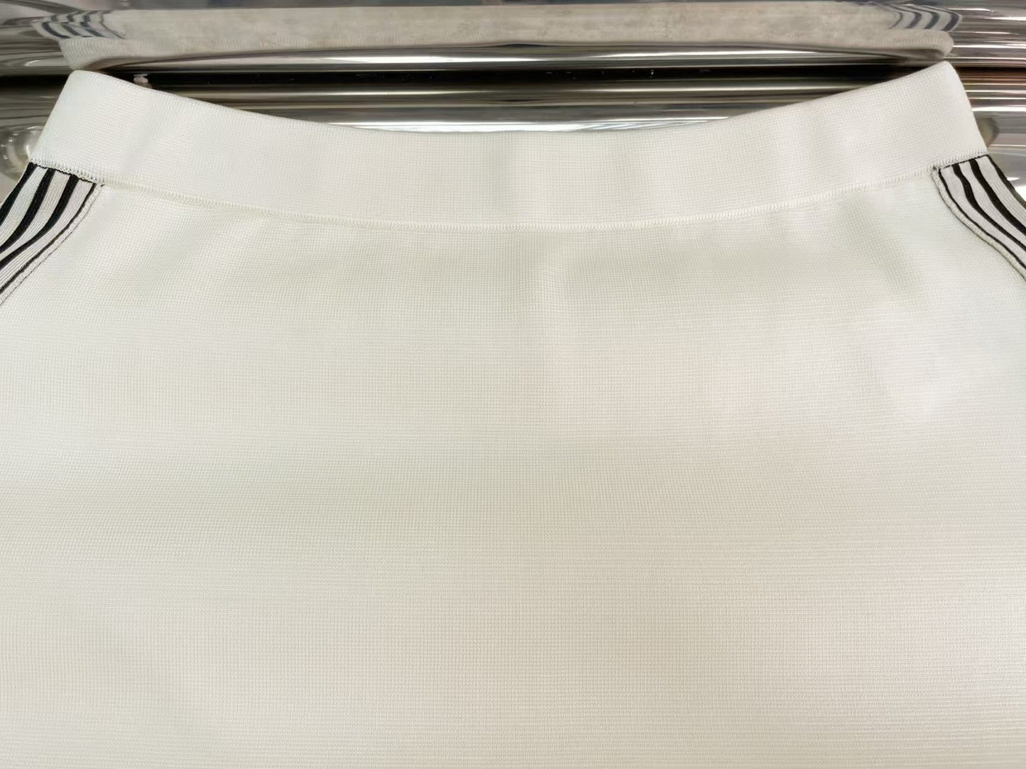 striped knitted skirt