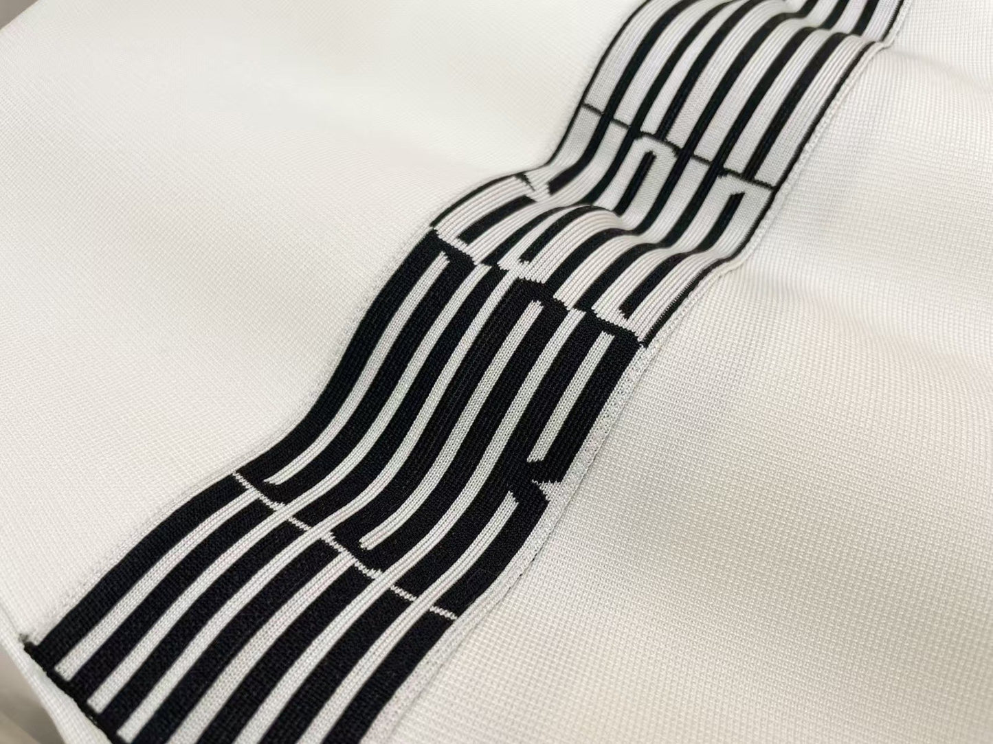 striped knitted skirt