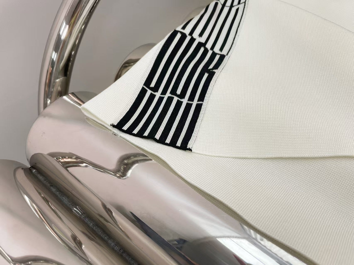 striped knitted skirt