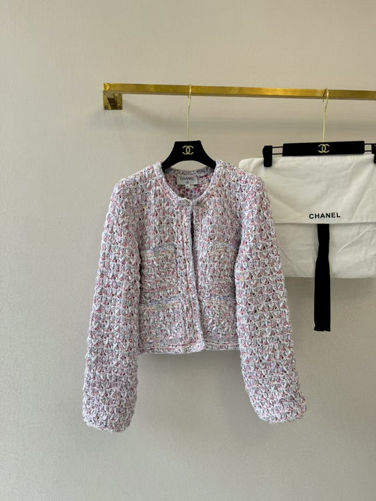 Colorful macaron cardigan