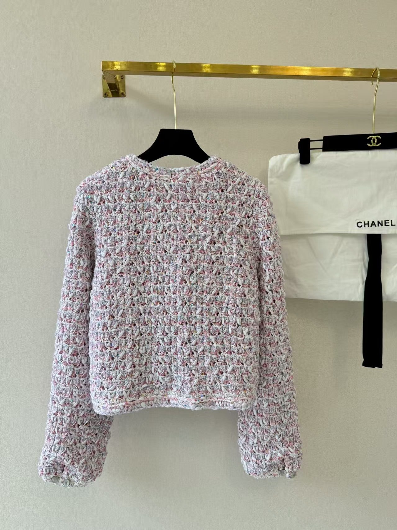 Colorful macaron cardigan