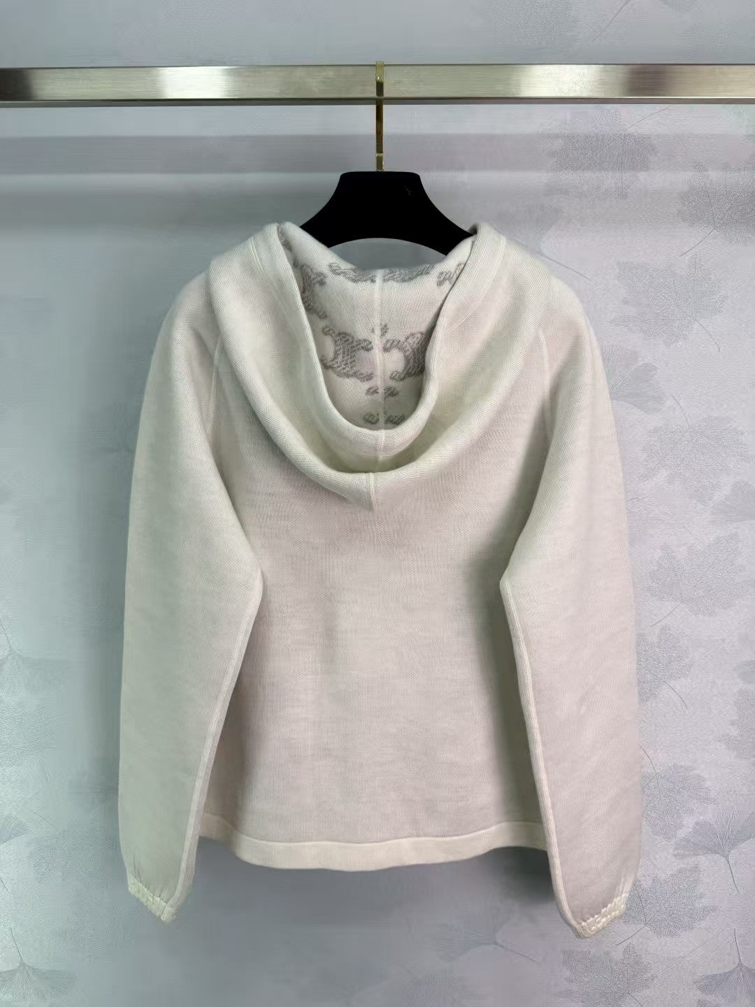 Reversible hooded cardigan jacket