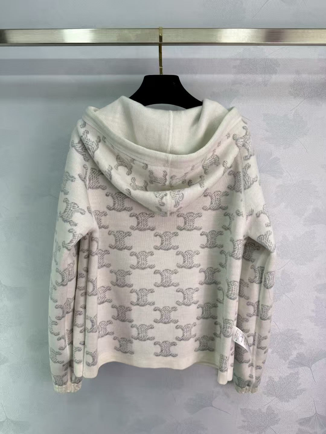 Reversible hooded cardigan jacket