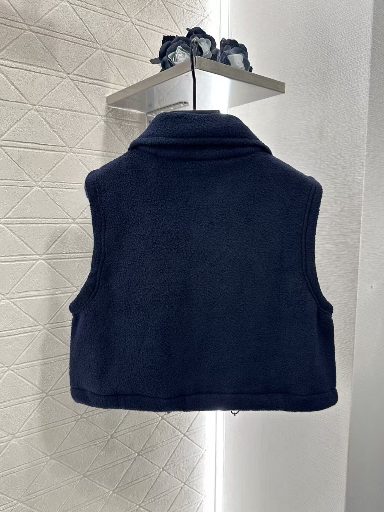 Teddy Plush Zipper Down Vest