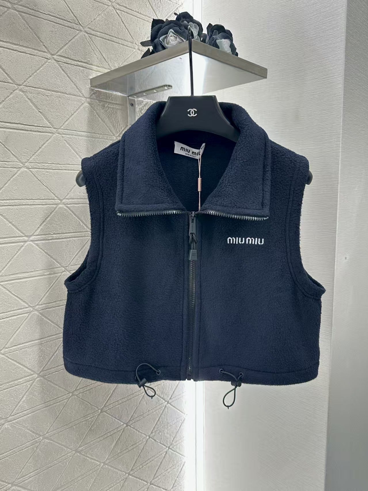 Teddy Plush Zipper Down Vest