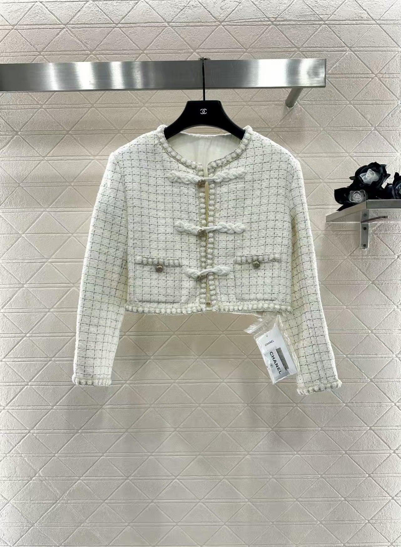 Woolen wool coat and skirt suit