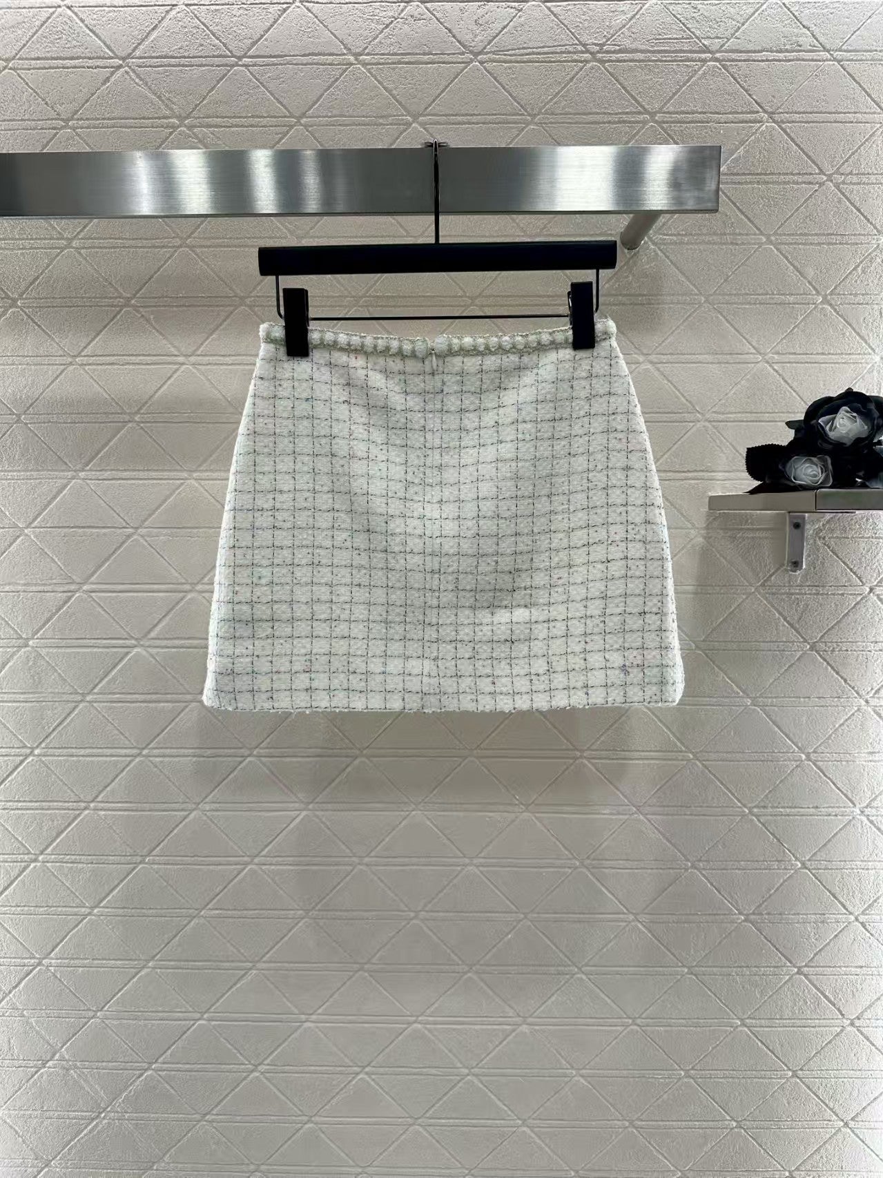 Woolen wool coat and skirt suit