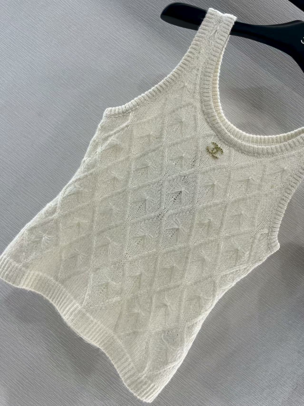 Fireworks rhinestone knitted vest