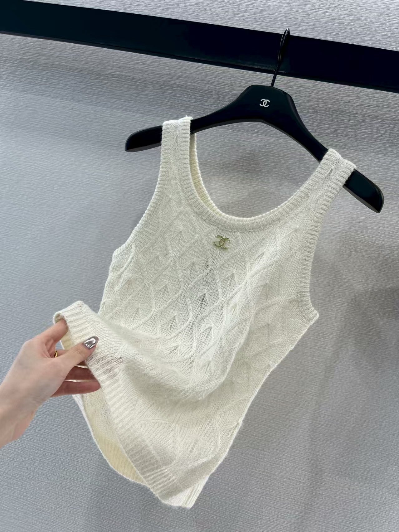 Fireworks rhinestone knitted vest